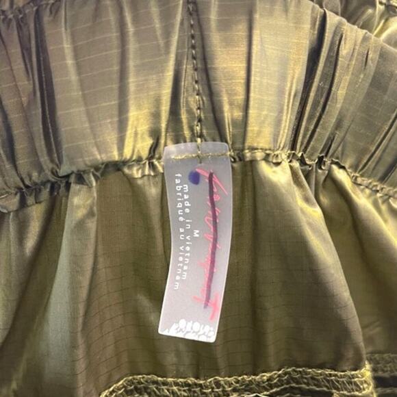 Free People Women's Back to The Future Pants Size Medium NWOT Olive Green Jogger - Picture 10 of 13